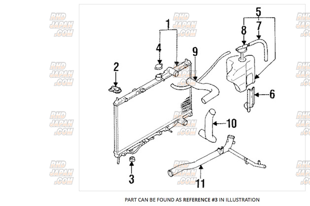 Mitsubishi OEM Radiator Support Insulator - Galant